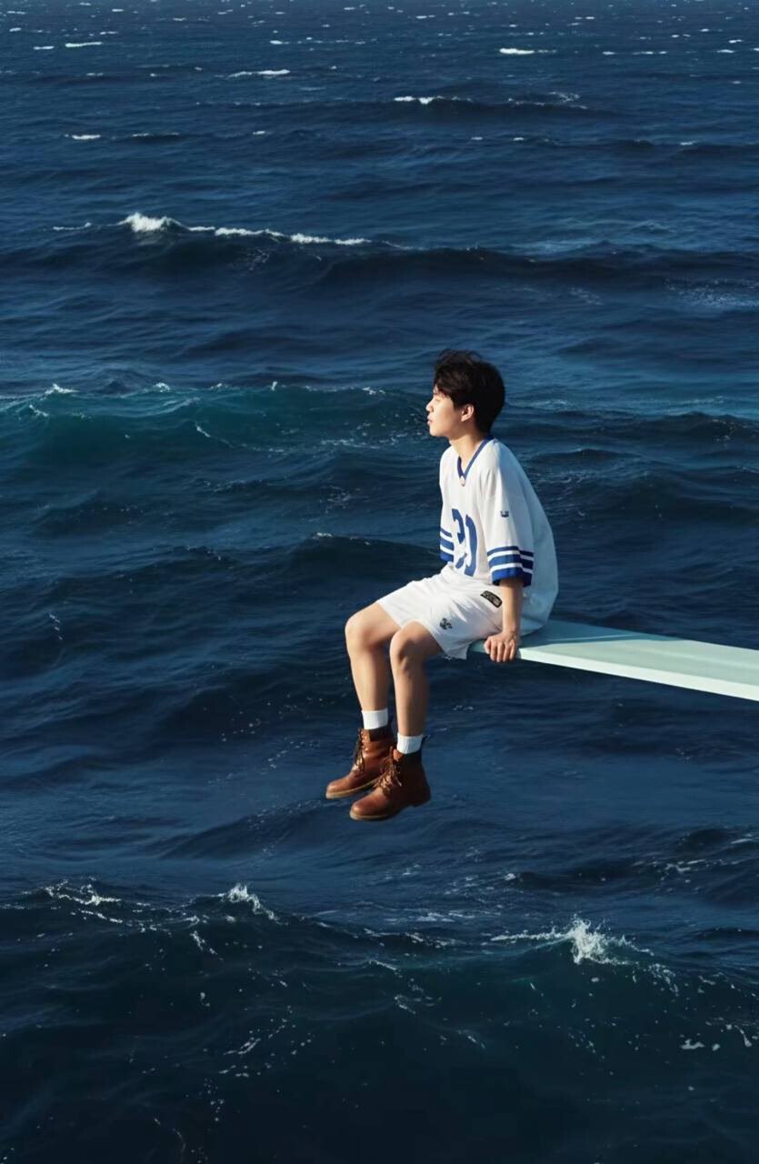 Фото посреди океана