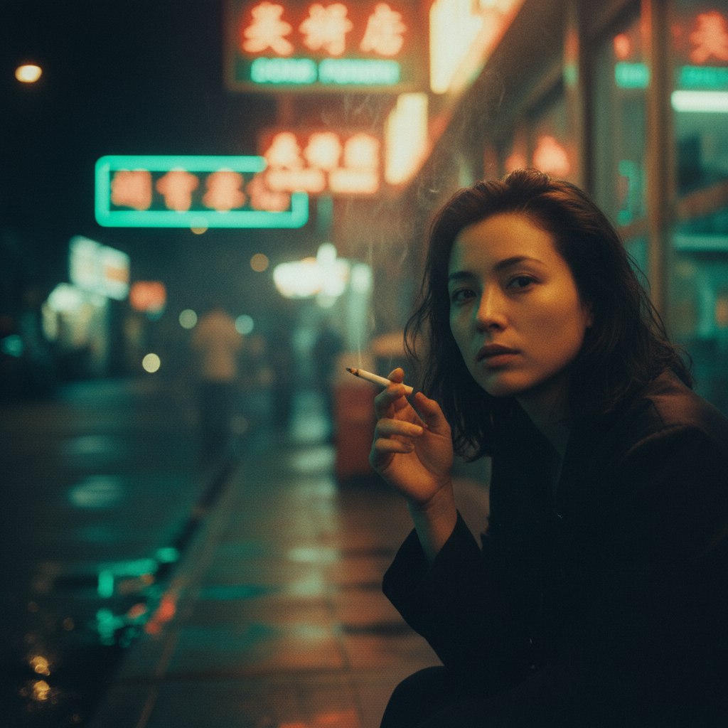 AI-генерация: неон