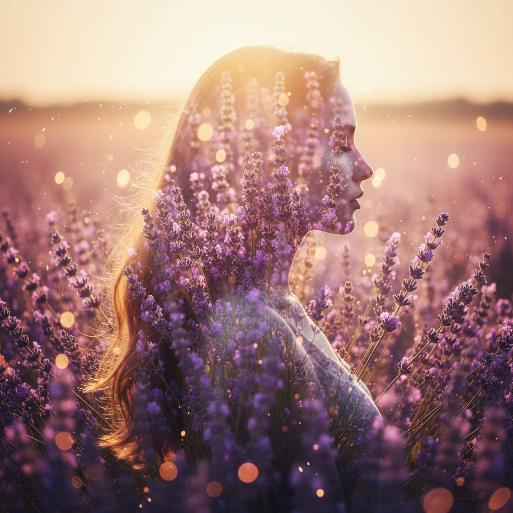 AI-генерация: двойная экспозиция